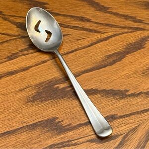 Towle Supreme Cutlery Liberty Bell Belle Stainless Pierced Serving Spoon